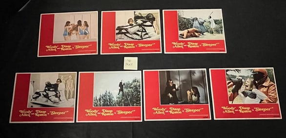 Sleeper Lobby Cards Woody Allen