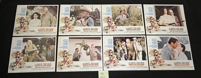 Shout at the Devil Lee Marvin Movie Lobby Card Set