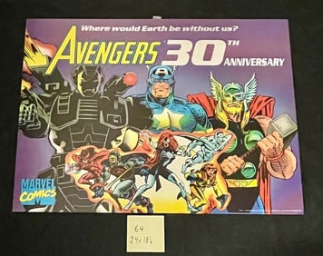 Avengers 30th Anniversary Backlight Sign