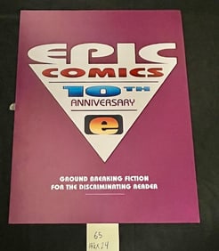 Epic Comics 10th Anniversary Backlight Sign