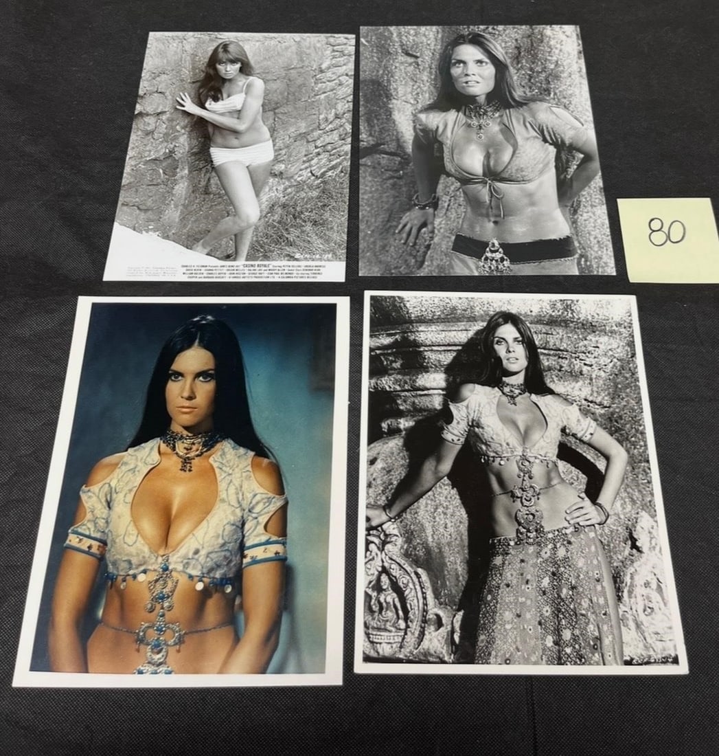 Caroline Munro Sinbad Movie Press Photos +: All items are sold as is. Please look at pictures carefully to determine what you believe are the condition of each lot. By choosing which card to use to register to bid, you authorize us to use the c
