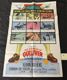 Three Worlds of Gulliver One Sheet Movie Poster