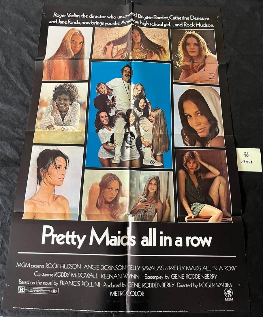 Pretty Maids All In A Row One Sheet Movie Poster: Another rare original movie poster. All items are sold as is. Please look at pictures carefully to determine what you believe are the condition of each lot. By choosing which card to use to register t