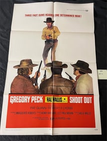 Gregory Peck Shootout One Sheet Movie Poster