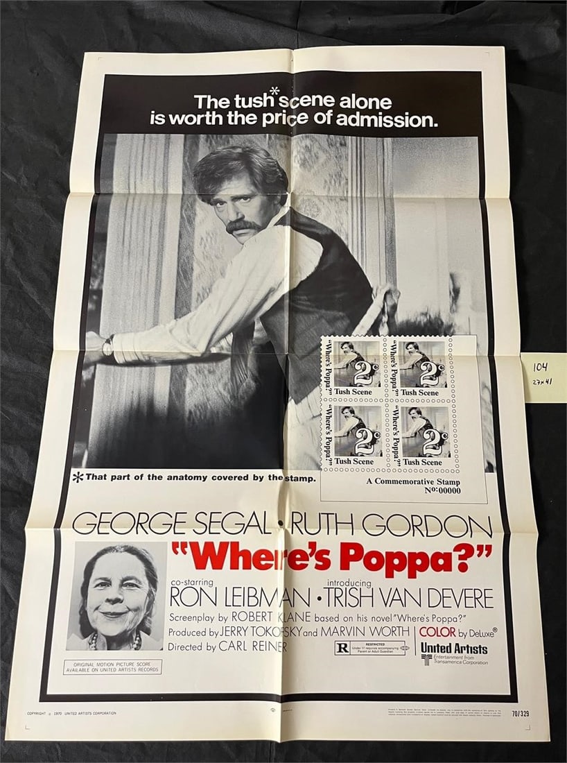 Where's Papa? Original One Sheet Movie Poster: Original One Sheet Movie Poster All items are sold as is. Please look at pictures carefully to determine what you believe are the condition of each lot. By choosing which card to use to register to bi