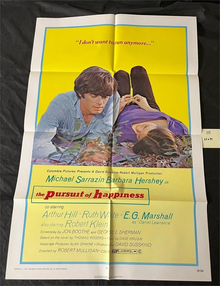 Pursuit of Happiness One Sheet Movie Poster: Original One Sheet Movie Poster All items are sold as is. Please look at pictures carefully to determine what you believe are the condition of each lot. By choosing which card to use to register to bi
