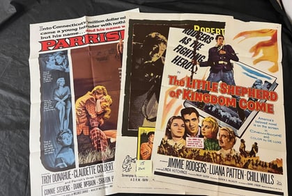 Group of Vintage Original Movie Posers