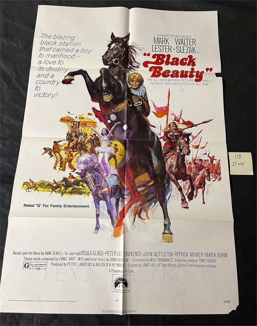 Black Beauty Original One Sheet Movie Poster (1 of 2)