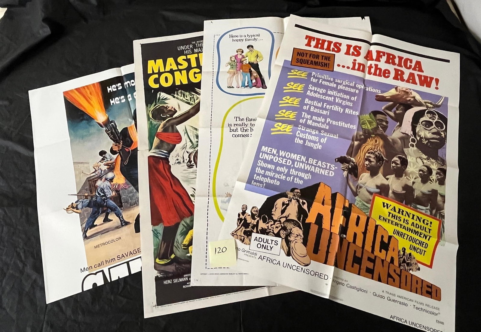 Group of Original One Sheet Movie Posters: All items are sold as is. Please look at pictures carefully to determine what you believe are the condition of each lot. By choosing which card to use to register to bid, you authorize us to use the c