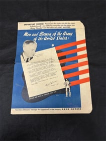 WWII Men and Woman of the Army Poster