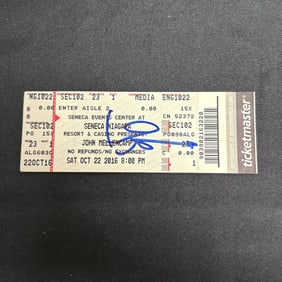Signed John Mellencamp Concert Ticket