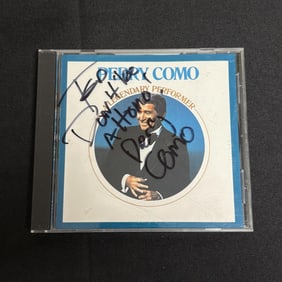 Perry Como Signed CD