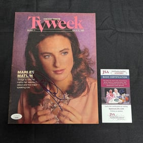 Marlee Matlin Signed Magazine, JSA COA