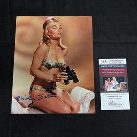 Shirley Eaton Signed Lobby Card, JSA COA