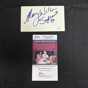 Mary Wilson Signature, JSA COA