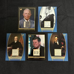 Presidents Relic Cards, Kennedy, Lincoln