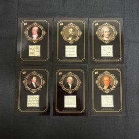 Founding Fathers and Important Figures Relic Cards