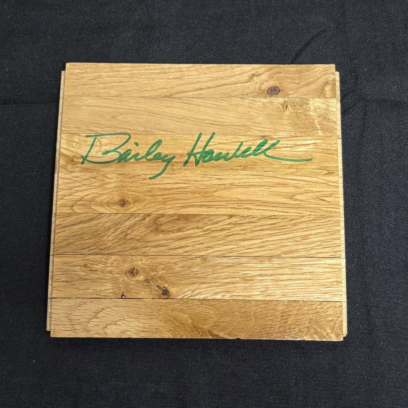 Bailey Howell NBA HOFer Signed Wood Floor: All items are sold as is. Please look at pictures carefully to determine what you believe are the condition of each lot. By choosing which card to use to register to bid, you authorize us to use the c
