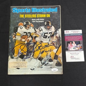 Rocky Bleier Signed Sports Ill Magazine, JSA COA