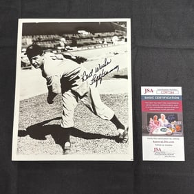 Lefty Gomez Signed Photo, JSA COA