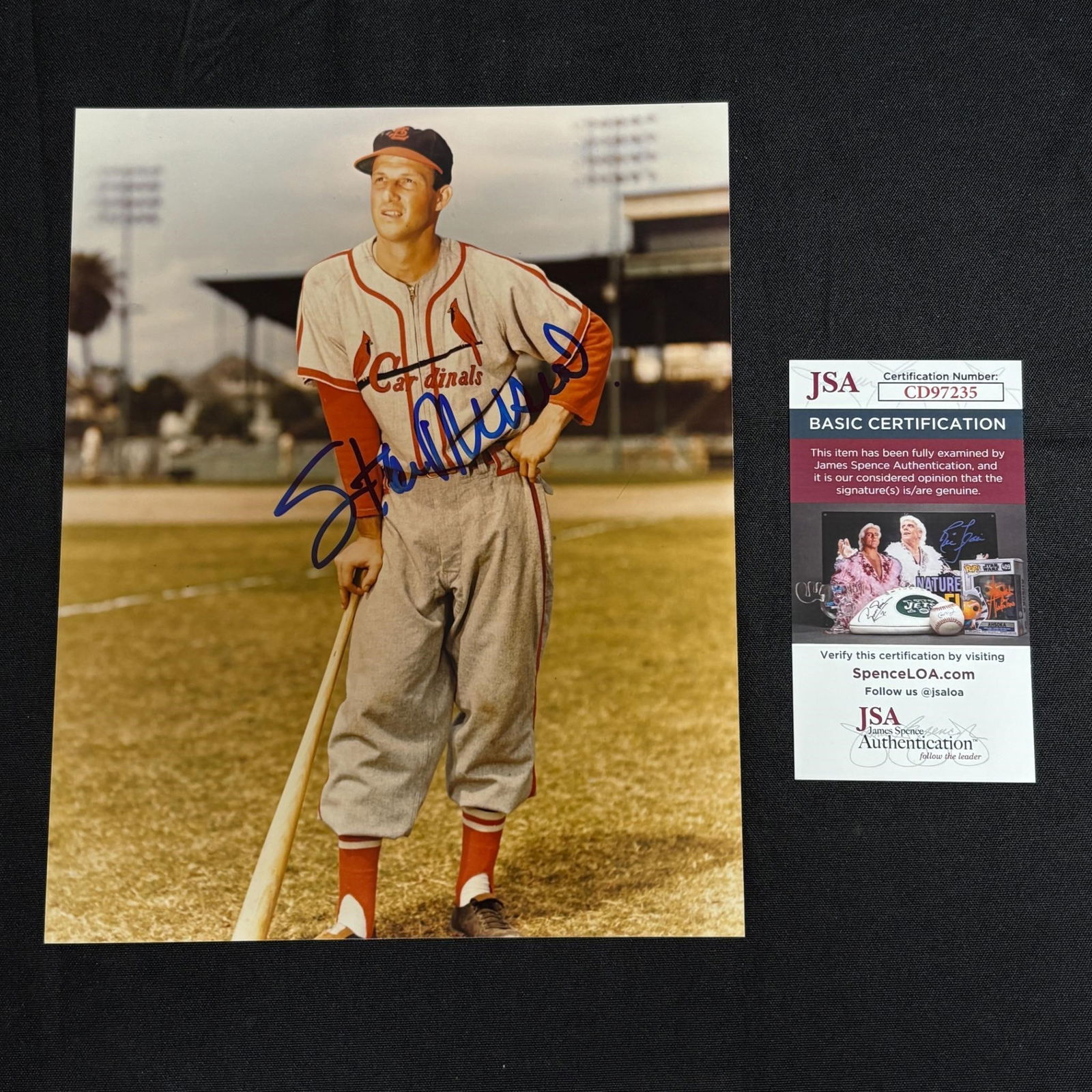 Stan Musial Signed Photo, JSA COA (1 of 2)