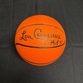 Lou Carnesecca HOF Signed Basketball