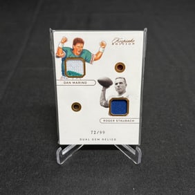 Marino, Staubach Duel Gem Relic Card /99