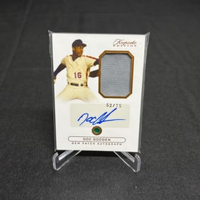 Doc Gooden Gem Patch Auto Card #/75