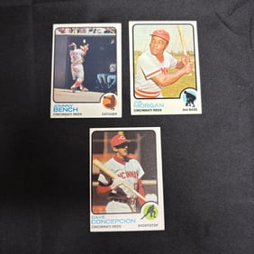 Bench, Morgan, Concepcion 1973 Topps