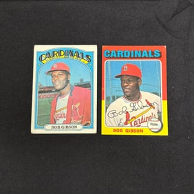 1972, 75 Topps Bob Gibson Baseball Cards