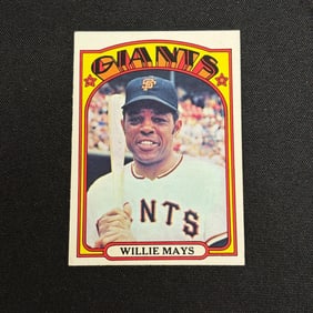 Willie Mays 1972 Topps Baseball Card