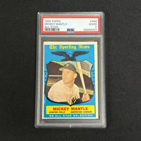 PSA 2 Mickey Mantle 1959 Topps All Star