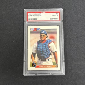 PSA 9 Ivan Rodriguez 1992 Baseball Card