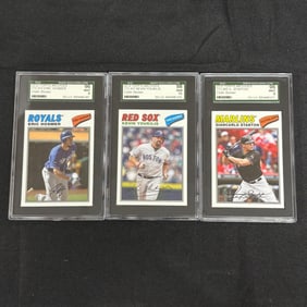 SGC 10, 9s Topps Baseball Sticker Cards