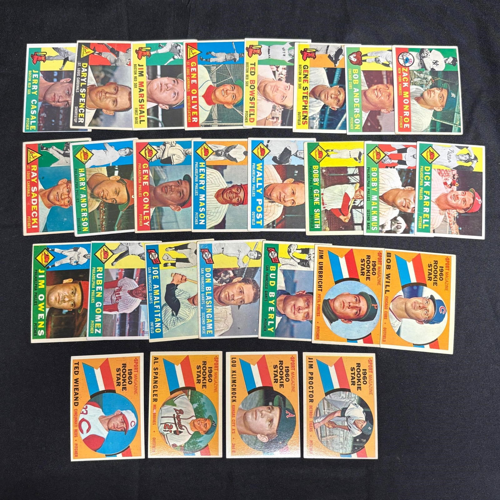 1960 Topps Baseball card lot, Sport Mag Cards (1 of 2)