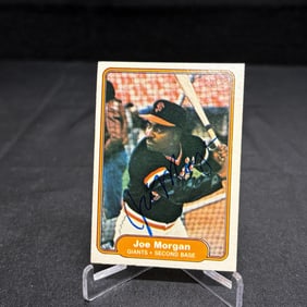 Joe Morgan Signed Baseball Card