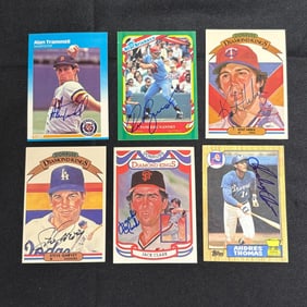Large lot of Signed Baseball Cards