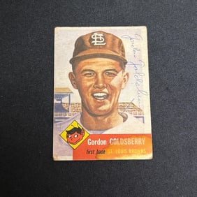 Gordon Goldsberry Signed Baseball Card