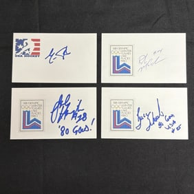 1980 US Olympic Hockey Players Signatures