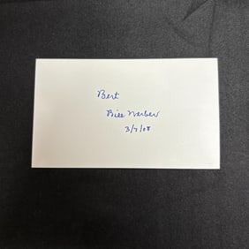 Bill Werber Signature