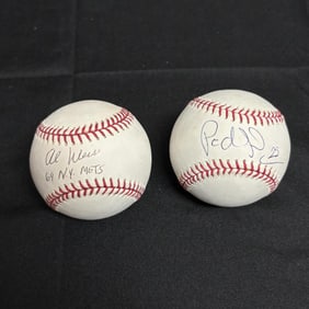 Pedro Feliciano, Al Weiss Signed Baseballs
