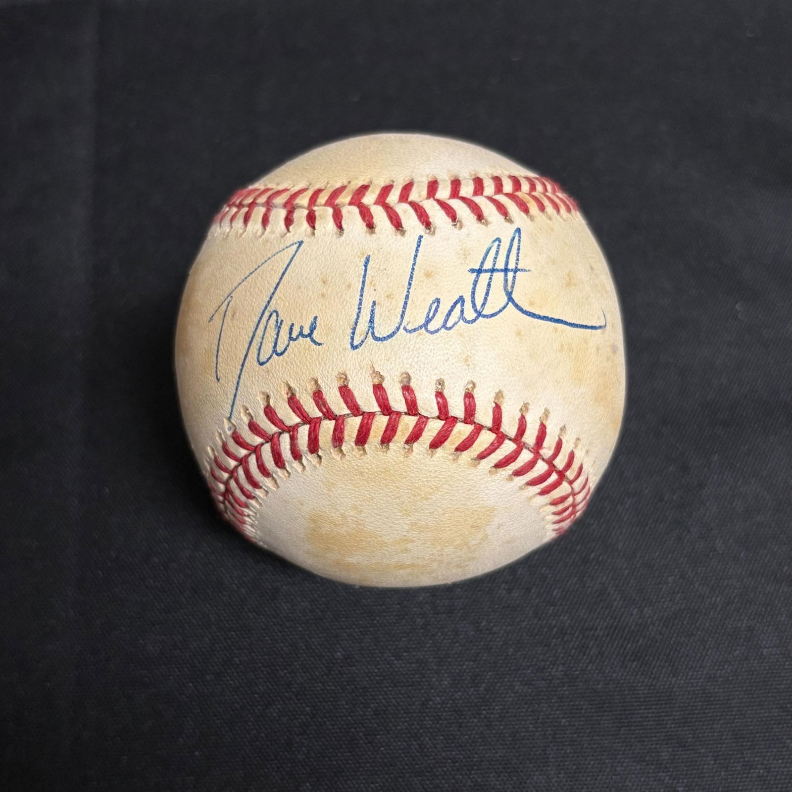 Dave Weathers Signed Baseball (1 of 2)