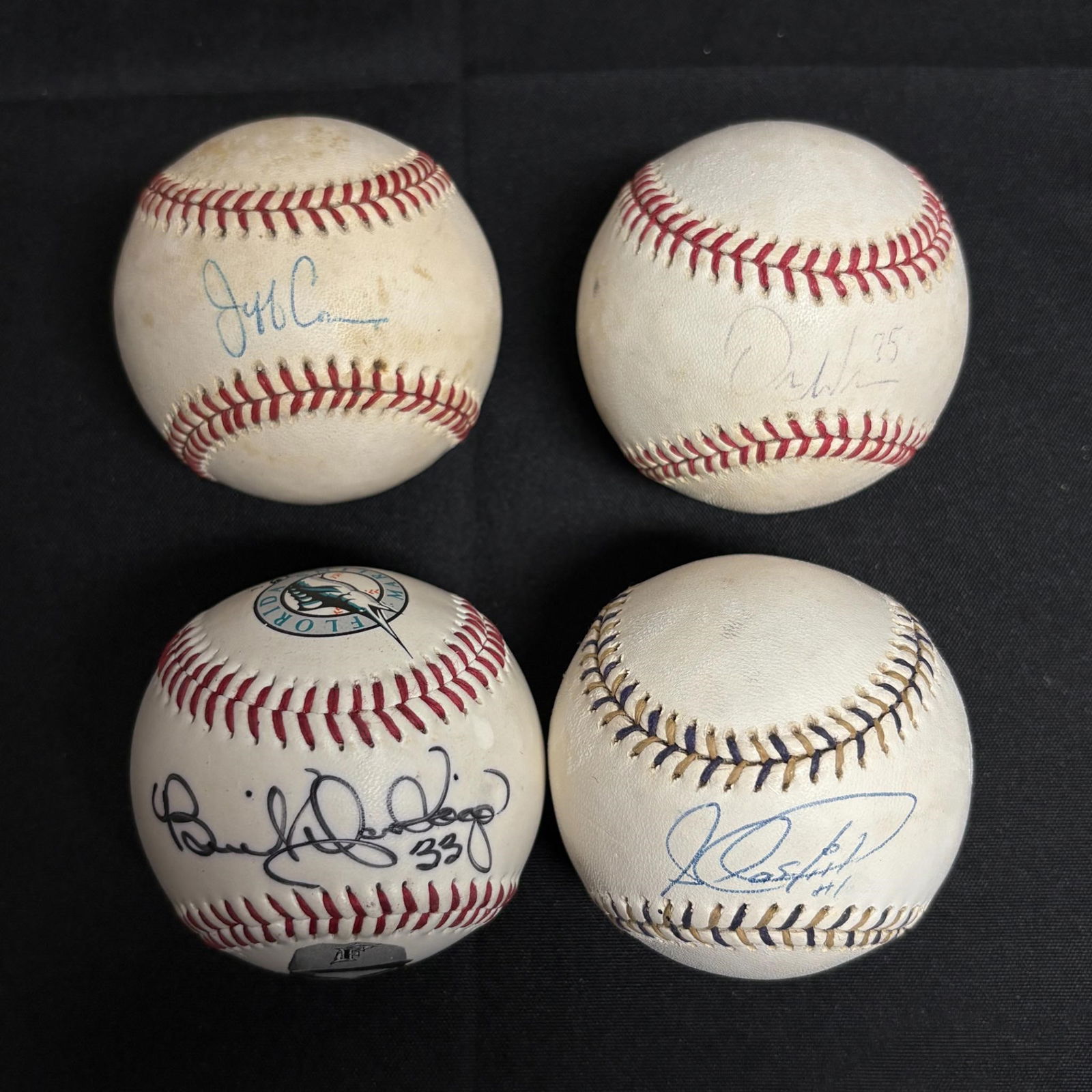 Marlins 2003 World Series Players Signed Balls (1 of 2)