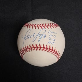 Luis Sojo Signed 2000 WS Baseball