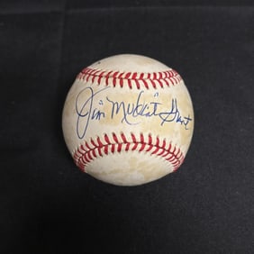 Jim Mudcat Grant Signed Baseball