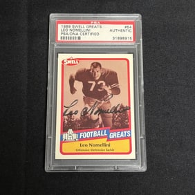 PSA Auto Leo Nomellini Signed Card