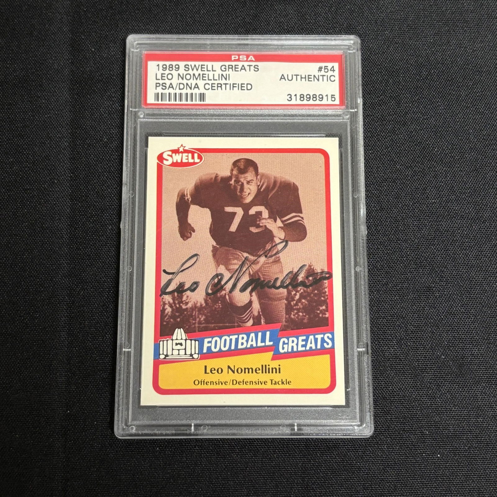 PSA Auto Leo Nomellini Signed Card (1 of 2)