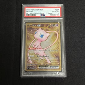 PSA 10 Mew EX Gold Metal Card