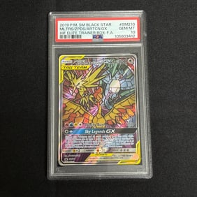 PSA 10 Moltres, Zapdos, Articuno GX Promo
