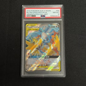 PSA 8 Moltres, Zapdos, Articuno GX Full Art